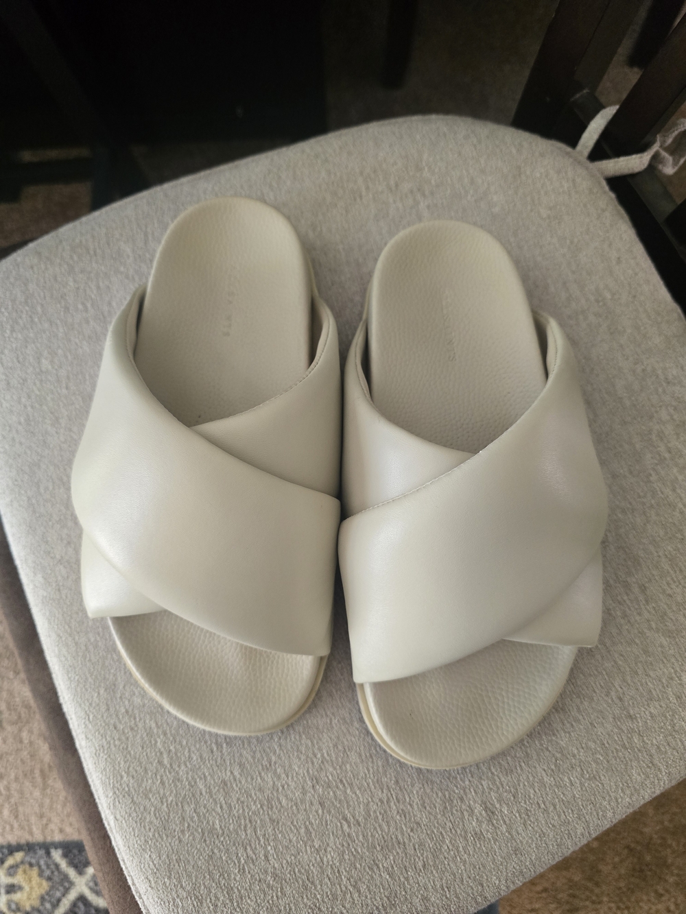 AllSaints Saki Crossover Leather Sandals Womens Size 38/8